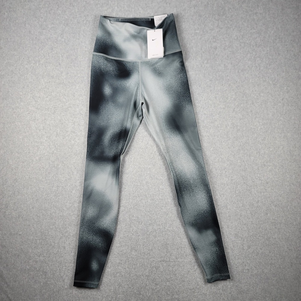 Nike FQ6260 010 One Dri Fit High-Rise Tight Fit Training Leggings Womens XS Gray